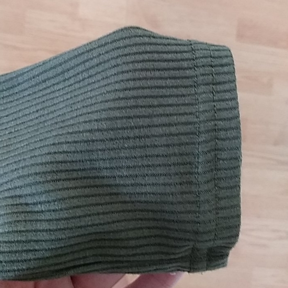 Feathers Army Green Dress - Picture 5 of 5